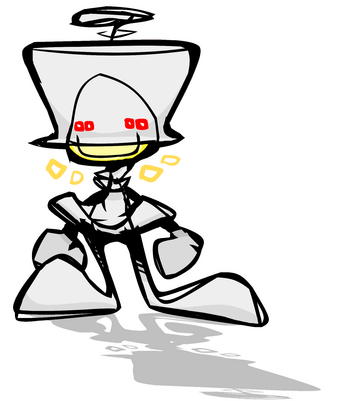 Lamparito es un robot lamparita que se alimenta de emociones amorosas emitidas por seres vivos...